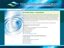 Tablet Screenshot of ezguide.conservefloridawater.org